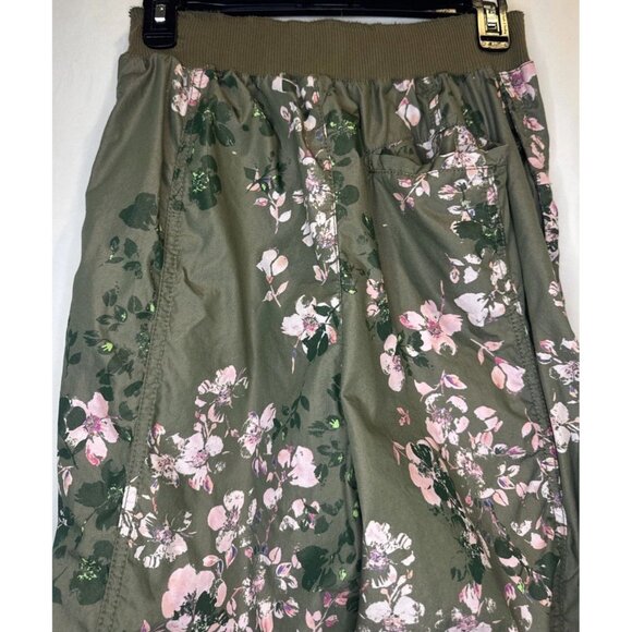 FREE PEOPLE MOVEMENT Womens Mesmerize Me Green Pink Floral Printed Pants Cargo S - Picture 12 of 16